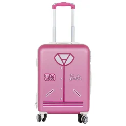 New Barbie Rosa Maleta de Cabina ABS 4 Ruedas Varsity