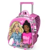 Fashion Barbie Rosa Mochila 3D con Ruedas Pequeña Brave