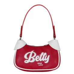 Fashion Betty Boop Burdeos Bolso Fancy Casual Varsity