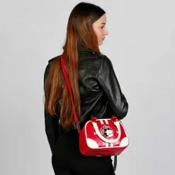 Online Betty Boop Burdeos Bolso Bowling Fashion Varsity