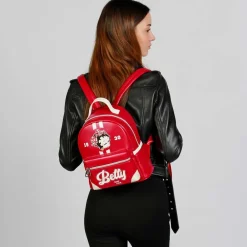 Clearance Betty Boop Burdeos Mochila Heady Varsity