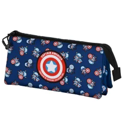 Clearance Capitán América Azul Estuche Portatodo Triple Brave