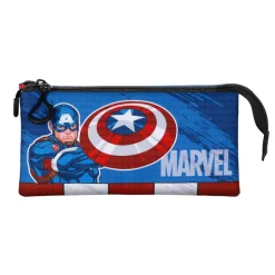 Discount Capitán América Azul Estuche Portatodo Triple Gears