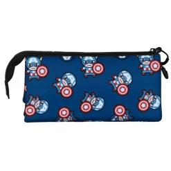 Clearance Capitán América Azul Estuche Portatodo Triple Brave