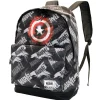 Fashion Capitán América Gris Mochila HS FAN Scratches