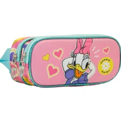 Best Daisy Rosa Estuche Portatodo Doble 3D Oops