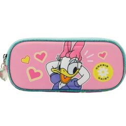 Best Daisy Rosa Estuche Portatodo Doble 3D Oops
