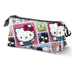 Sale Hello Kitty Multicolor Estuche Portatodo Triple Panels