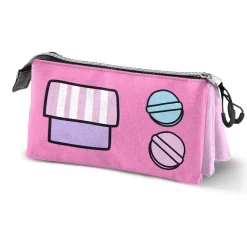 Outlet Hello Kitty Rosa Estuche Portatodo Triple Gashapon