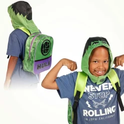 Clearance Hulk Verde Mochila con Capucha Hood Go!