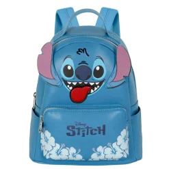 Fashion Lilo y Stitch Azul Mochila Heady Tongue