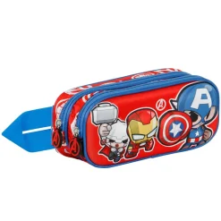 New Los Vengadores Rojo Estuche Portatodo Doble 3D Impact