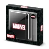 Sale Marvel Negro Diario con Cadena + Bolígrafo Fashion Comics