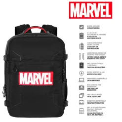 Outlet Marvel Negro Mochila Mercury Comics