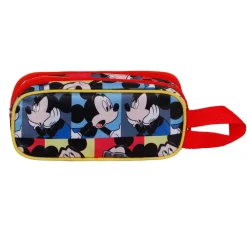 Clearance Mickey Mouse Azul Estuche Portatodo Doble 3D Joyful