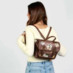 Discount Mickey Mouse Marrón Bolso-Mochila Satchel Journey