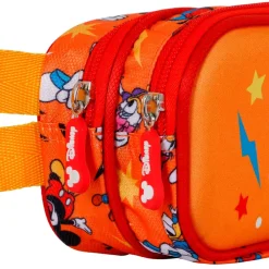 Online Mickey Mouse Naranja Estuche Portatodo Doble 3D Whisper