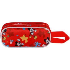 Hot Mickey Mouse Rojo Estuche Portatodo Doble 3D Twirl