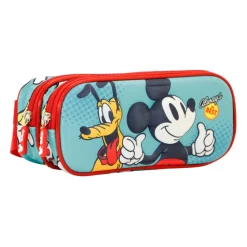 Discount Mickey Mouse Verde Estuche Portatodo Doble 3D Best