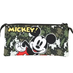 Online Mickey Mouse Verde Militar Estuche Portatodo Triple FAN Surprise