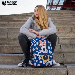 Clearance Minnie Mouse Azul Oscuro Mochila ECO 2.0 Happy Field