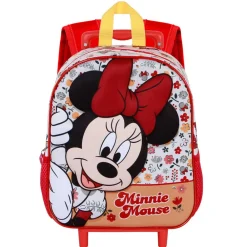 New Minnie Mouse Multicolor Mochila 3D con Ruedas Pequeña Flowered