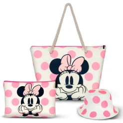 New Minnie Mouse Rosa Neceser Soleil Dots