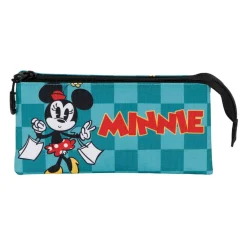 Discount Minnie Mouse Turquesa Estuche Portatodo Triple Indigo
