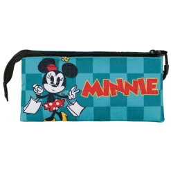 Discount Minnie Mouse Turquesa Estuche Portatodo Triple Indigo