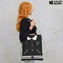 Clearance Miércoles Negro Bolsa de la Compra Shopping Varsity