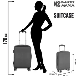 Clearance Miércoles Negro Maleta de Cabina ABS 4 Ruedas Uniform