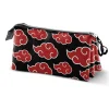 Fashion Naruto Negro Estuche Portatodo Triple Kanji