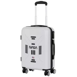 Clearance NASA Blanco Maleta de Cabina ABS 4 Ruedas Spaceship