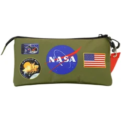 Clearance NASA Multicolor Estuche Portatodo Triple FAN Khaki