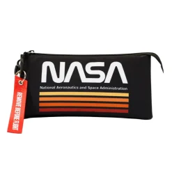 New NASA Negro Estuche Portatodo Triple FAN Black