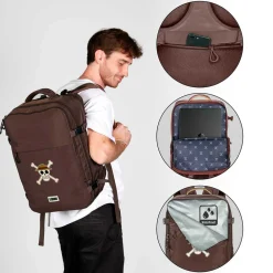 Fashion One Piece Marrón Mochila Mercury Skull