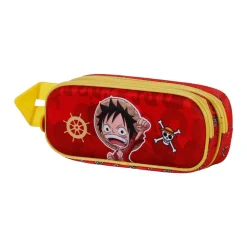 Fashion One Piece Rojo Estuche Portatodo Doble 3D Luffy