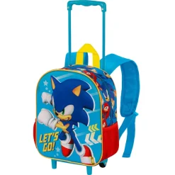 Outlet Sonic Azul Mochila 3D con Ruedas Pequeña Go