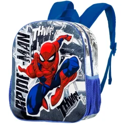 Clearance Spiderman Gris Mochila 3D Pequeña Jumping