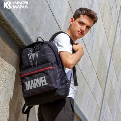 Hot Spiderman Negro Mochila HS Silver Reflect